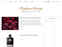 Tablet Screenshot of perfumediary.com